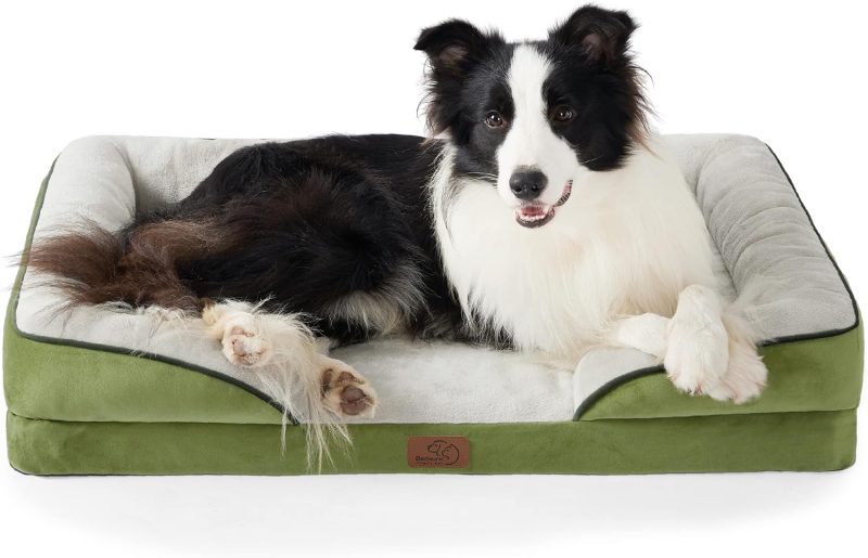 Bedsure Orthopedic Dog Bed for Medium Dogs - Waterproof Dog Sofa Bed Medium, Supportive Foam Pet Couch Bed with Removable - Image 181
