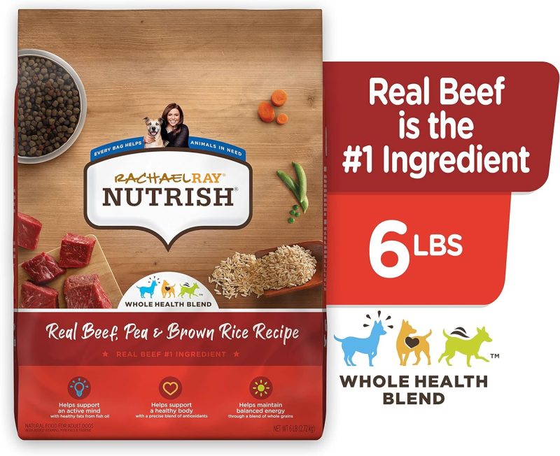 Rachael Ray Nutrish Premium Natural Dry Dog Food, Real Beef, Pea, & Brown Rice Recipe, 40 Pound Bag (Packaging May Vary) - Image 146