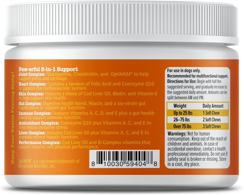 Zesty Paws Multivitamin Treats for Dogs - Glucosamine Chondroitin for Joint Support + Digestive Enzymes & Probiotics - Grain - Image 38