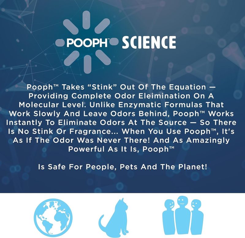 Pooph Pet Odor Eliminator, 32oz Spray - Dismantles Odors on a Molecular Basis, Dogs, Cats, Freshener, Urine, Poop, Pee, - Image 7