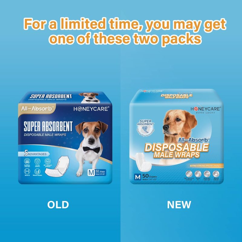 All-Absorb A26 Male Dog Wrap, 50 Count, Small - Image 11