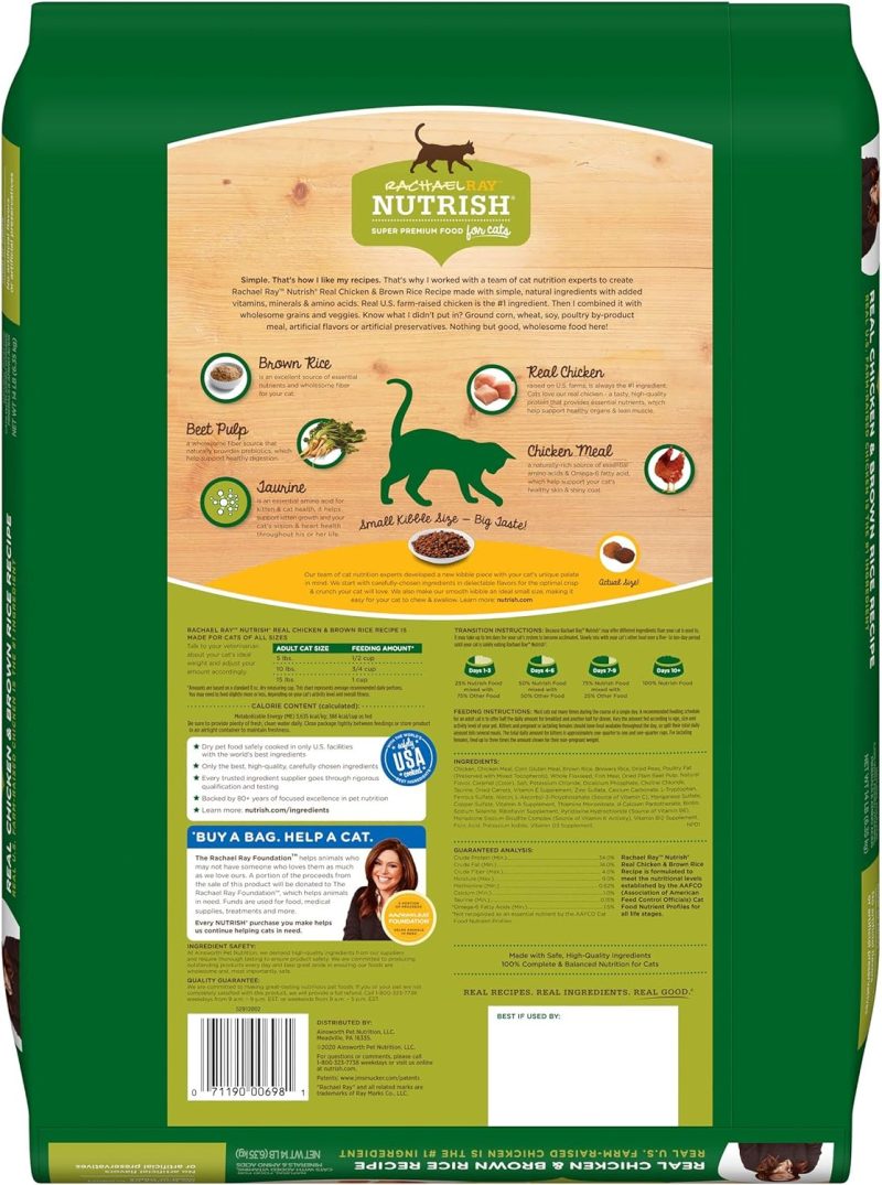 Rachael Ray Nutrish Premium Natural Dry Dog Food, Real Beef, Pea, & Brown Rice Recipe, 40 Pound Bag (Packaging May Vary) - Image 90