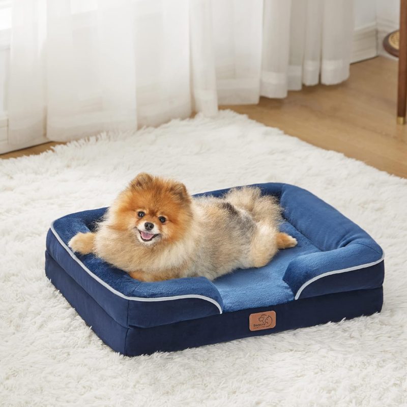 Bedsure Orthopedic Dog Bed for Medium Dogs - Waterproof Dog Sofa Bed Medium, Supportive Foam Pet Couch Bed with Removable - Image 207