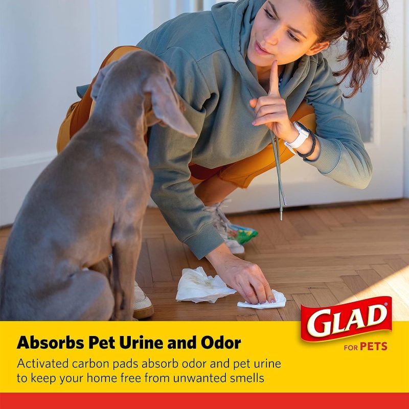 Glad for Pets Black Charcoal Training Pads for Dogs, 23" x 23" - Super Absorbent & Odor Neutralizing Dog Potty Pads, - Image 6