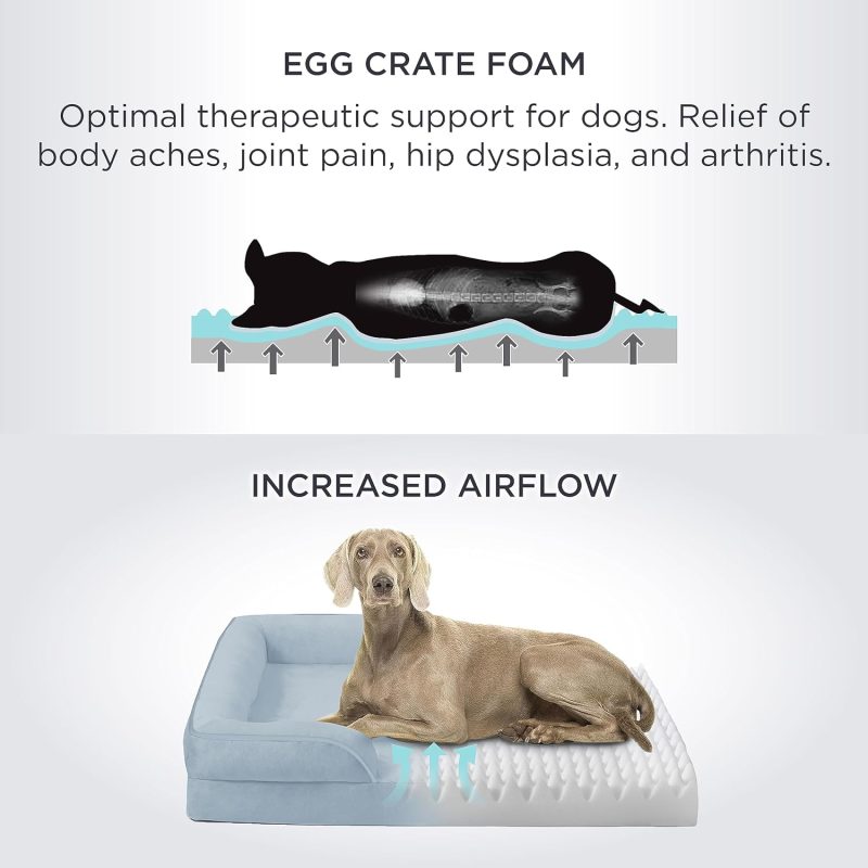 Bedsure Orthopedic Dog Bed for Medium Dogs - Waterproof Dog Sofa Bed Medium, Supportive Foam Pet Couch Bed with Removable - Image 11