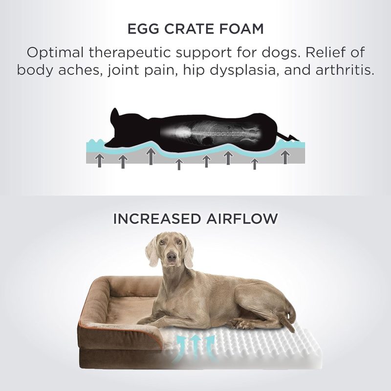 Bedsure Orthopedic Dog Bed for Medium Dogs - Waterproof Dog Sofa Bed Medium, Supportive Foam Pet Couch Bed with Removable - Image 332