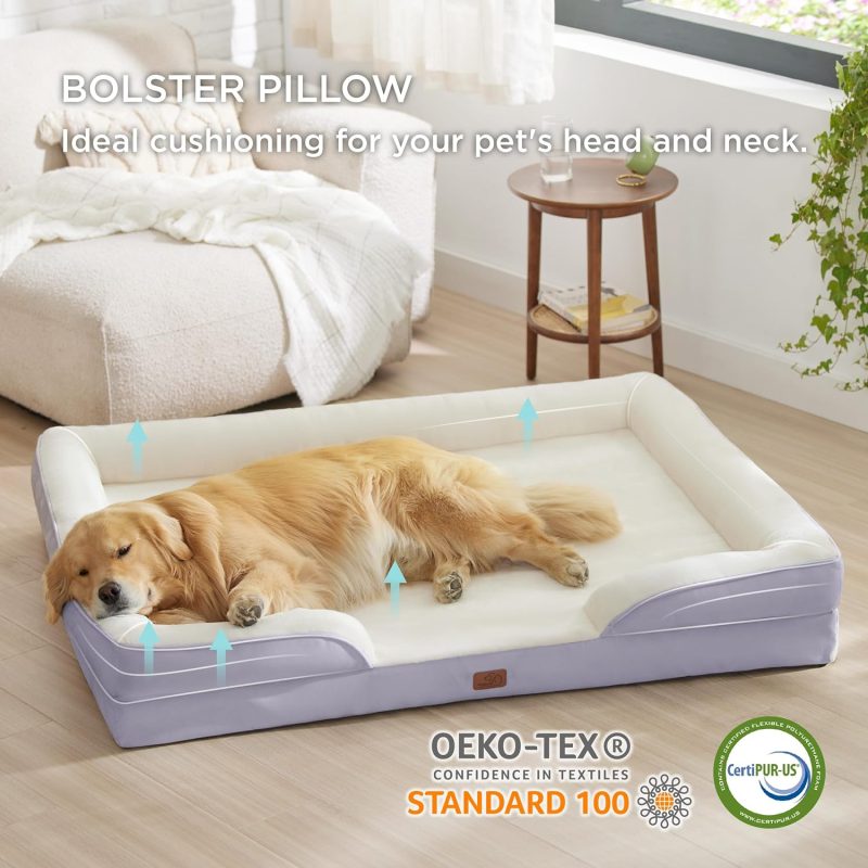 Bedsure Orthopedic Dog Bed for Medium Dogs - Waterproof Dog Sofa Bed Medium, Supportive Foam Pet Couch Bed with Removable - Image 192