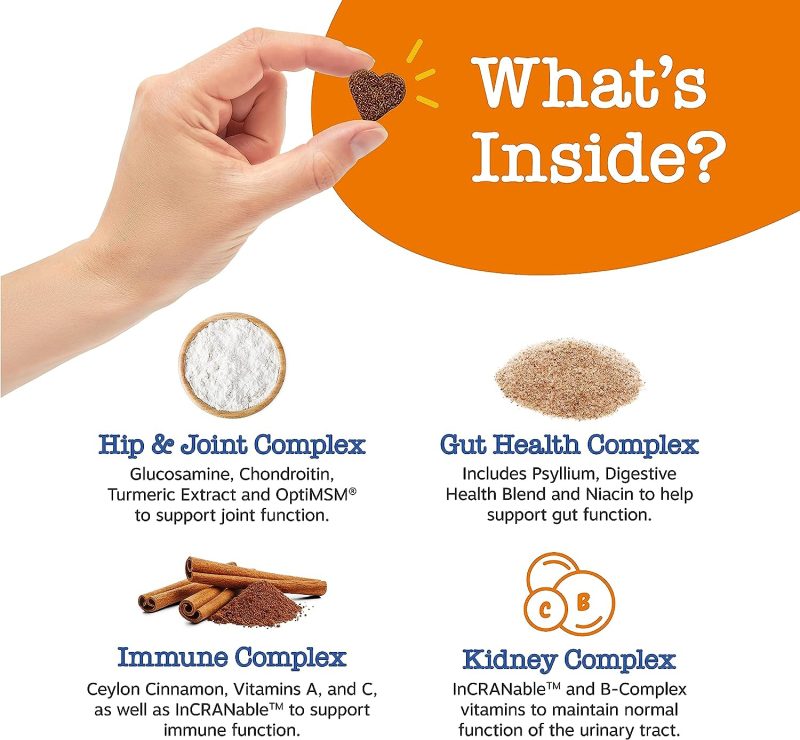 Zesty Paws Multivitamin Treats for Dogs - Glucosamine Chondroitin for Joint Support + Digestive Enzymes & Probiotics - Grain - Image 4
