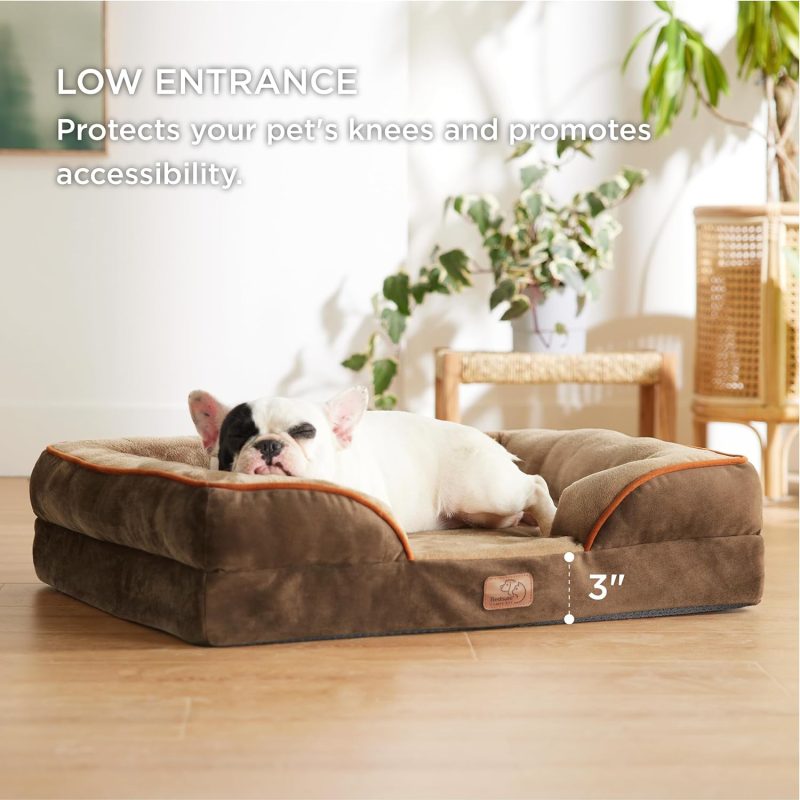 Bedsure Orthopedic Dog Bed for Medium Dogs - Waterproof Dog Sofa Bed Medium, Supportive Foam Pet Couch Bed with Removable - Image 382