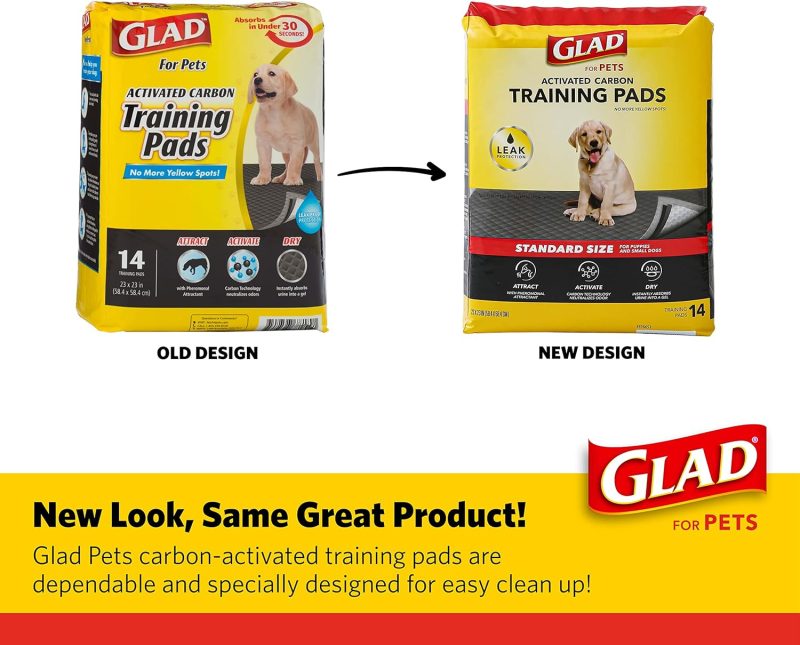 Glad for Pets Black Charcoal Training Pads for Dogs, 23" x 23" - Super Absorbent & Odor Neutralizing Dog Potty Pads, - Image 26