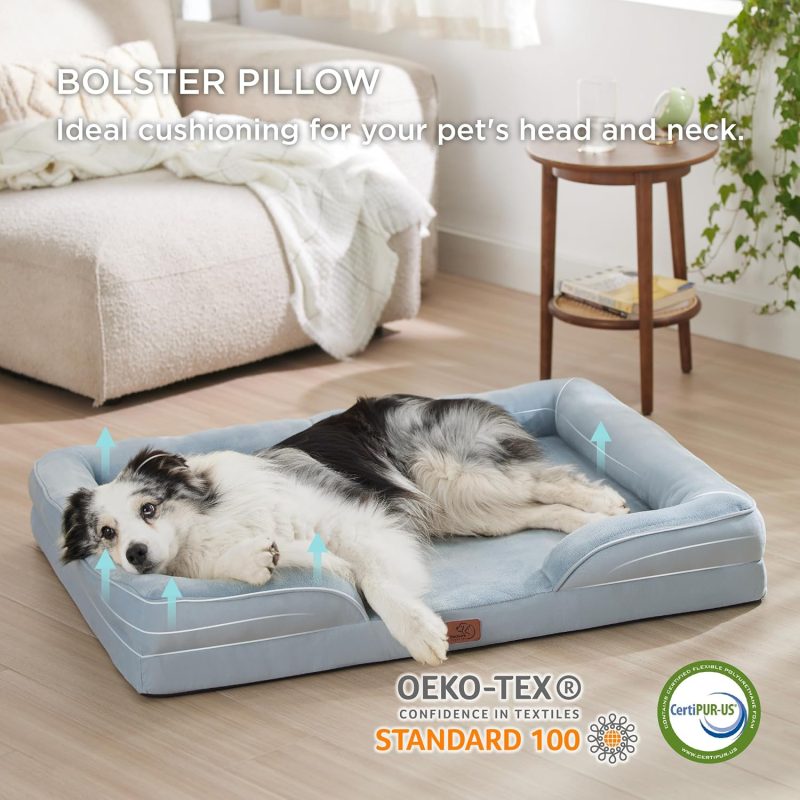 Bedsure Orthopedic Dog Bed for Medium Dogs - Waterproof Dog Sofa Bed Medium, Supportive Foam Pet Couch Bed with Removable - Image 13