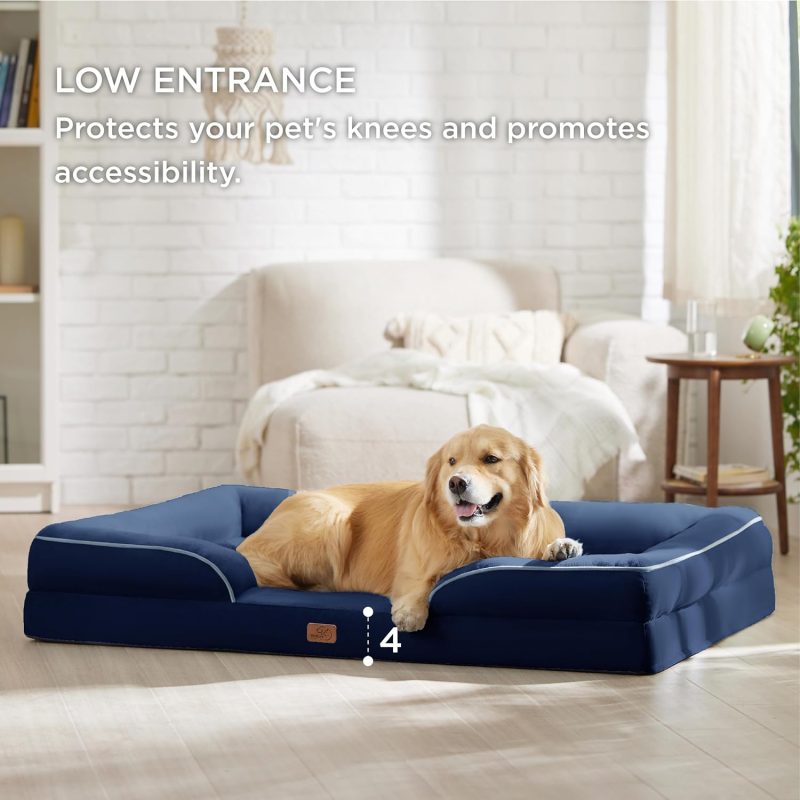 Bedsure Orthopedic Dog Bed for Medium Dogs - Waterproof Dog Sofa Bed Medium, Supportive Foam Pet Couch Bed with Removable - Image 238