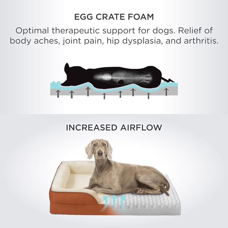 Bedsure Orthopedic Dog Bed for Medium Dogs - Waterproof Dog Sofa Bed Medium, Supportive Foam Pet Couch Bed with Removable - Image 27