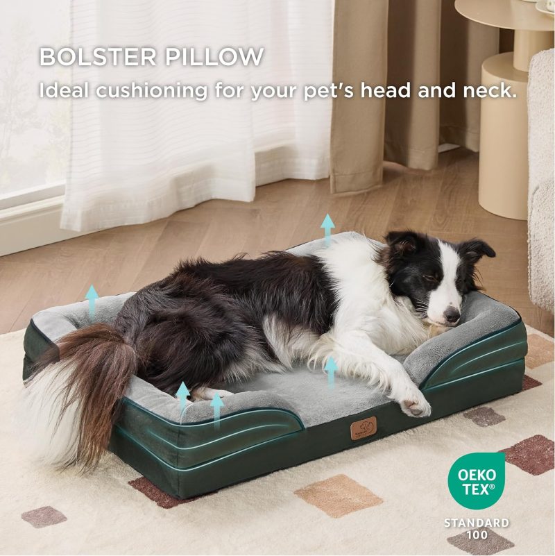 Bedsure Orthopedic Dog Bed for Medium Dogs - Waterproof Dog Sofa Bed Medium, Supportive Foam Pet Couch Bed with Removable - Image 171