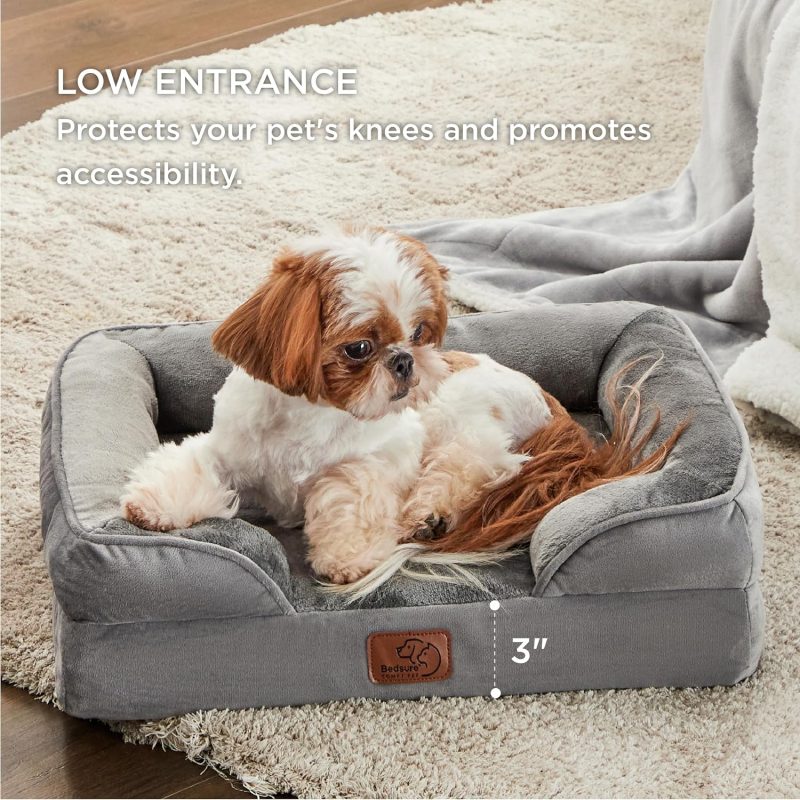 Bedsure Orthopedic Dog Bed for Medium Dogs - Waterproof Dog Sofa Bed Medium, Supportive Foam Pet Couch Bed with Removable - Image 132
