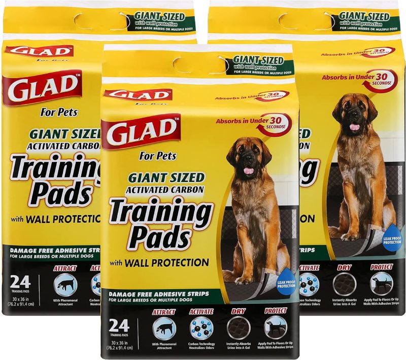 Glad for Pets Black Charcoal Training Pads for Dogs, 23" x 23" - Super Absorbent & Odor Neutralizing Dog Potty Pads, - Image 15