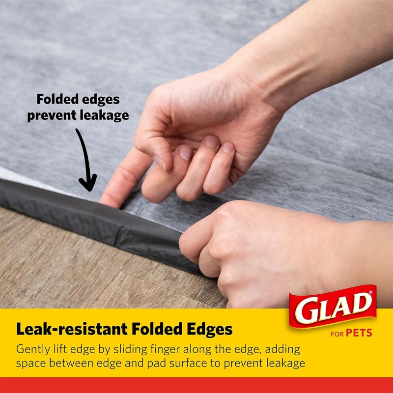 Glad for Pets Black Charcoal Training Pads for Dogs, 23" x 23" - Super Absorbent & Odor Neutralizing Dog Potty Pads, - Image 4