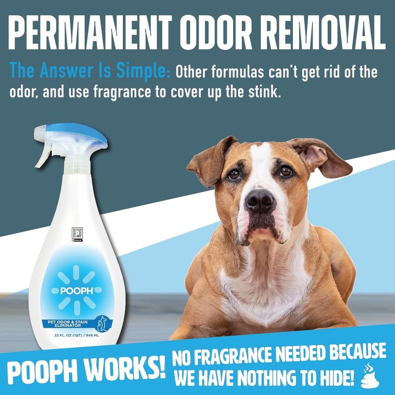 Pooph Pet Odor Eliminator, 32oz Spray - Dismantles Odors on a Molecular Basis, Dogs, Cats, Freshener, Urine, Poop, Pee, - Image 4