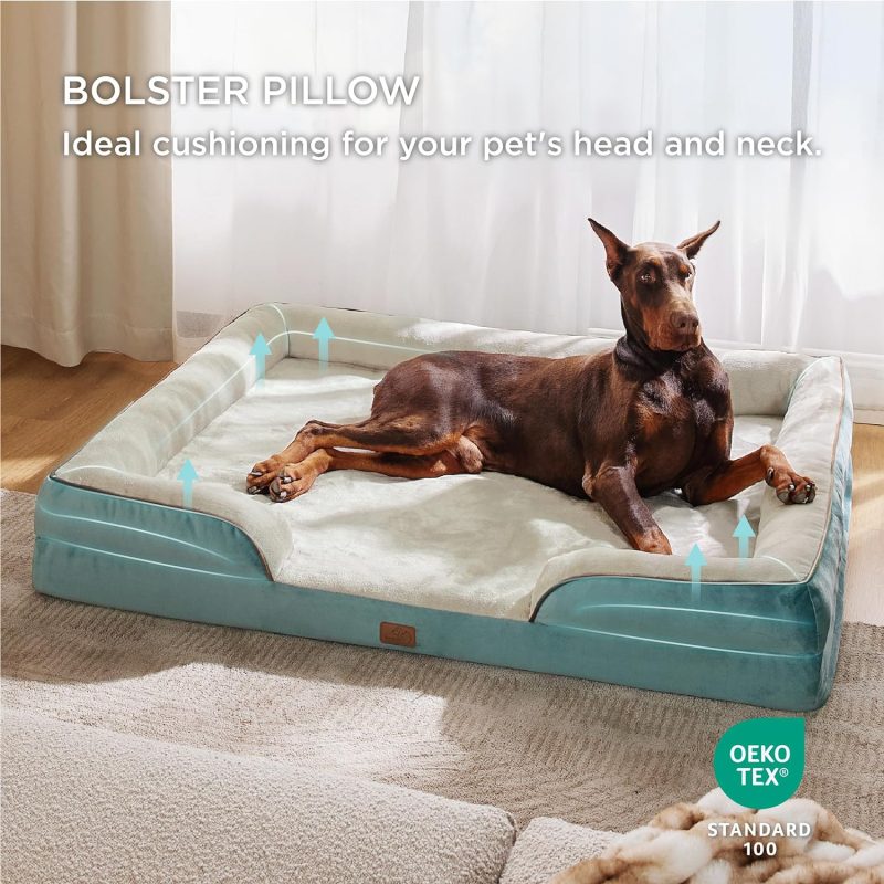 Bedsure Orthopedic Dog Bed for Medium Dogs - Waterproof Dog Sofa Bed Medium, Supportive Foam Pet Couch Bed with Removable - Image 398