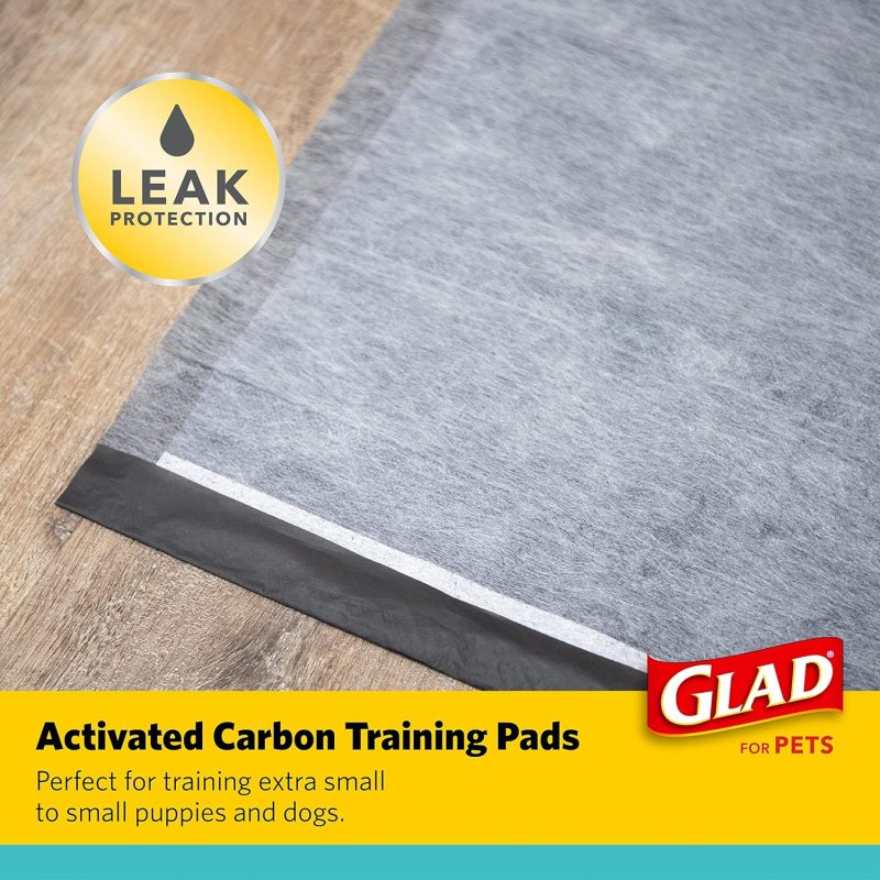 Glad for Pets Black Charcoal Training Pads for Dogs, 23" x 23" - Super Absorbent & Odor Neutralizing Dog Potty Pads, - Image 66