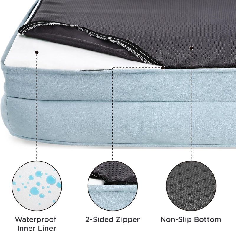 Bedsure Orthopedic Dog Bed for Medium Dogs - Waterproof Dog Sofa Bed Medium, Supportive Foam Pet Couch Bed with Removable - Image 12