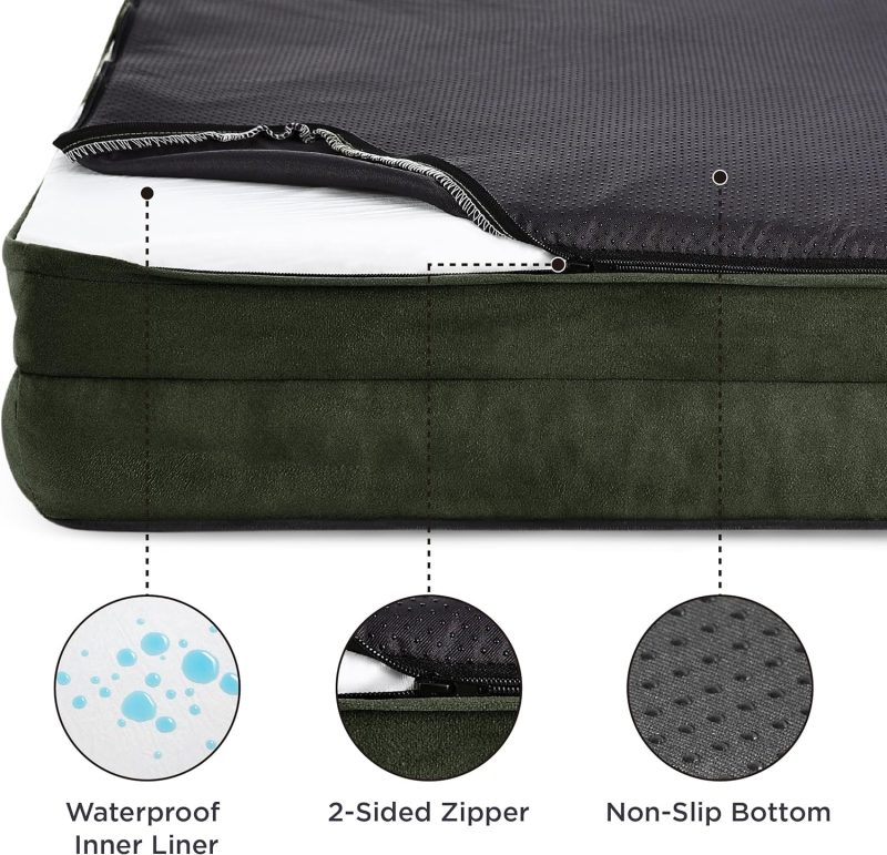 Bedsure Orthopedic Dog Bed for Medium Dogs - Waterproof Dog Sofa Bed Medium, Supportive Foam Pet Couch Bed with Removable - Image 209