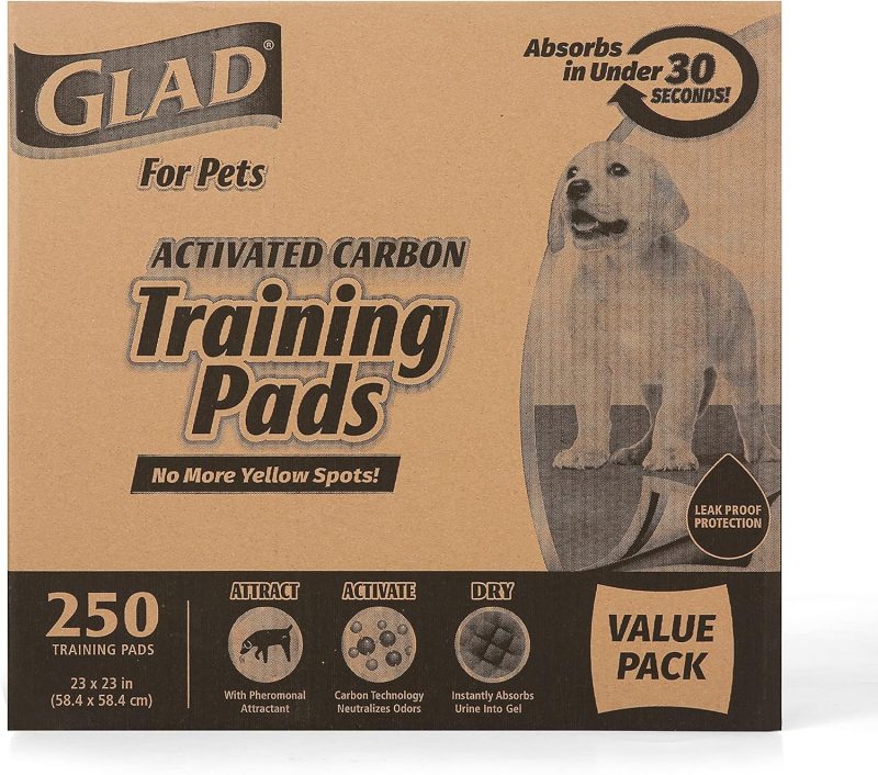 Glad for Pets Black Charcoal Training Pads for Dogs, 23" x 23" - Super Absorbent & Odor Neutralizing Dog Potty Pads, - Image 8