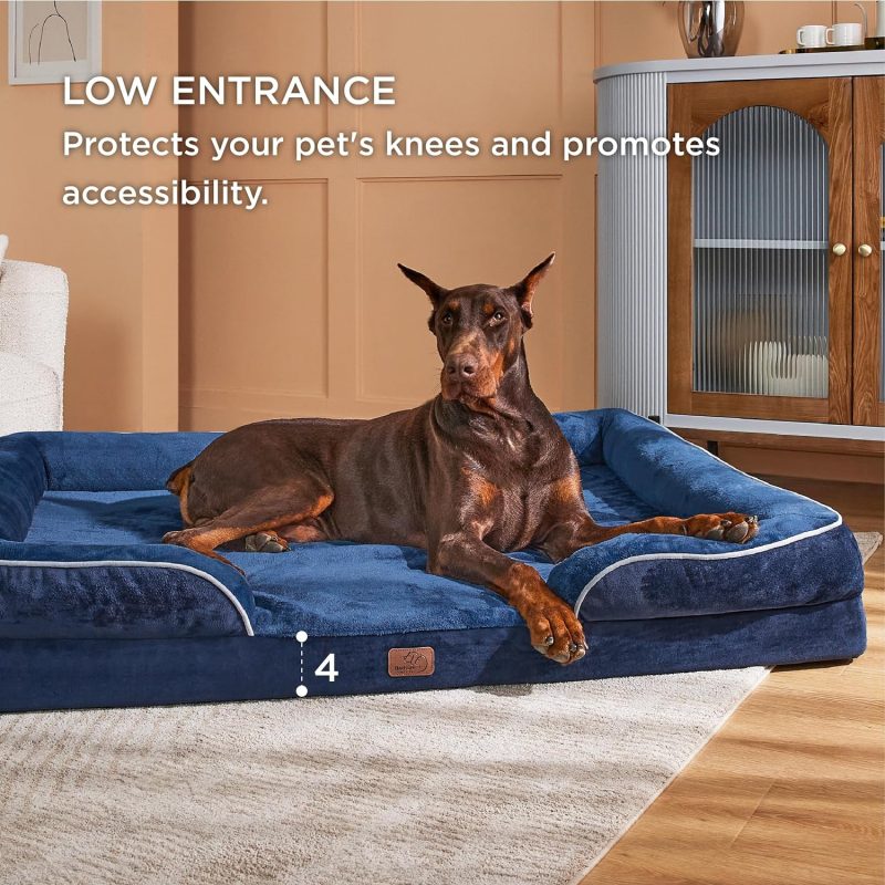 Bedsure Orthopedic Dog Bed for Medium Dogs - Waterproof Dog Sofa Bed Medium, Supportive Foam Pet Couch Bed with Removable - Image 52
