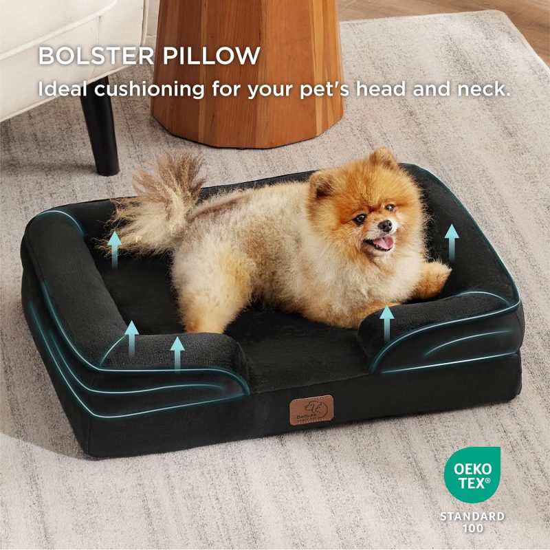 Bedsure Orthopedic Dog Bed for Medium Dogs - Waterproof Dog Sofa Bed Medium, Supportive Foam Pet Couch Bed with Removable - Image 142