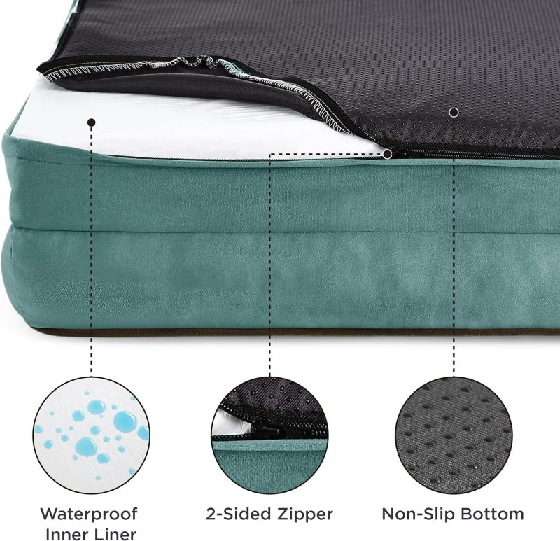 Bedsure Orthopedic Dog Bed for Medium Dogs - Waterproof Dog Sofa Bed Medium, Supportive Foam Pet Couch Bed with Removable - Image 324