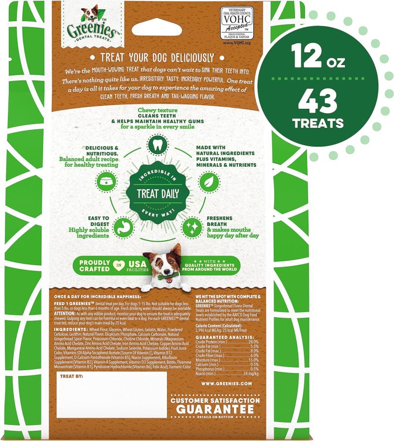 GREENIES Original Regular Natural Dog Dental Chews Oral Health Dog Treats, 36 Count (Pack of 1) - Image 191
