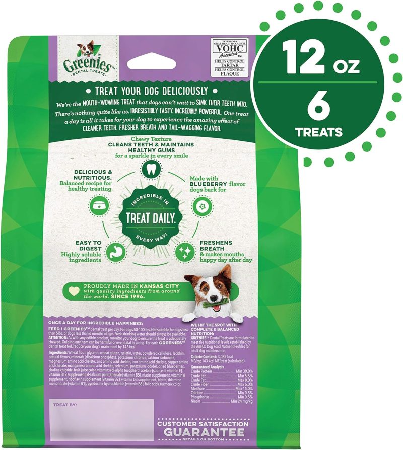 GREENIES Original Regular Natural Dog Dental Chews Oral Health Dog Treats, 36 Count (Pack of 1) - Image 195