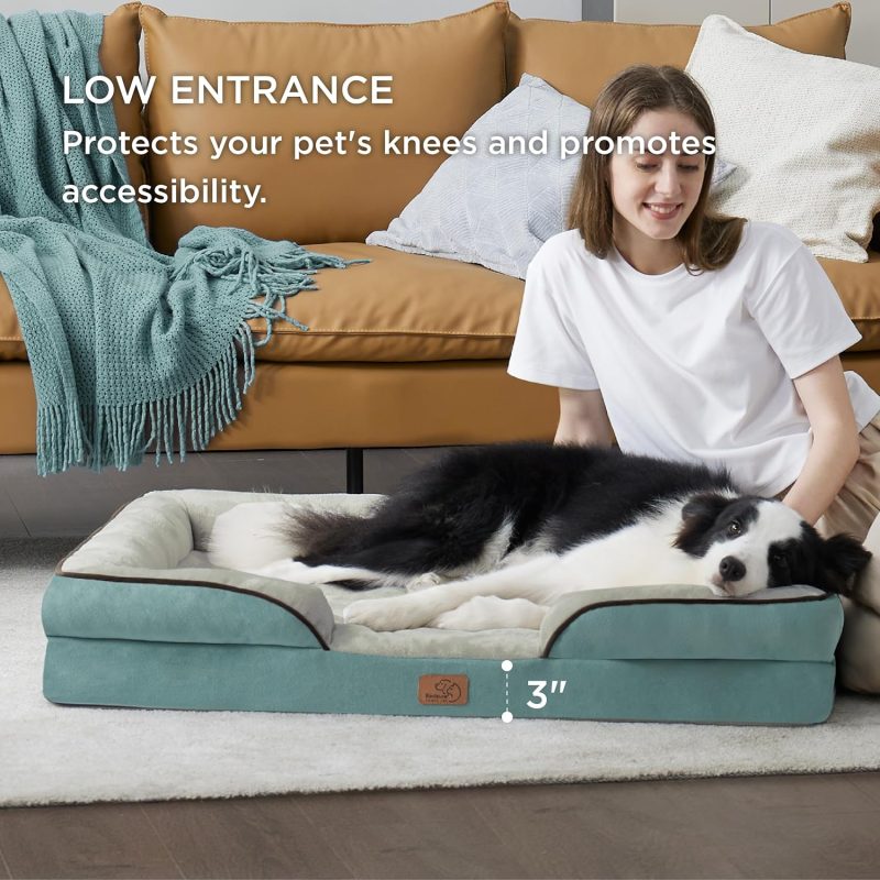 Bedsure Orthopedic Dog Bed for Medium Dogs - Waterproof Dog Sofa Bed Medium, Supportive Foam Pet Couch Bed with Removable - Image 128