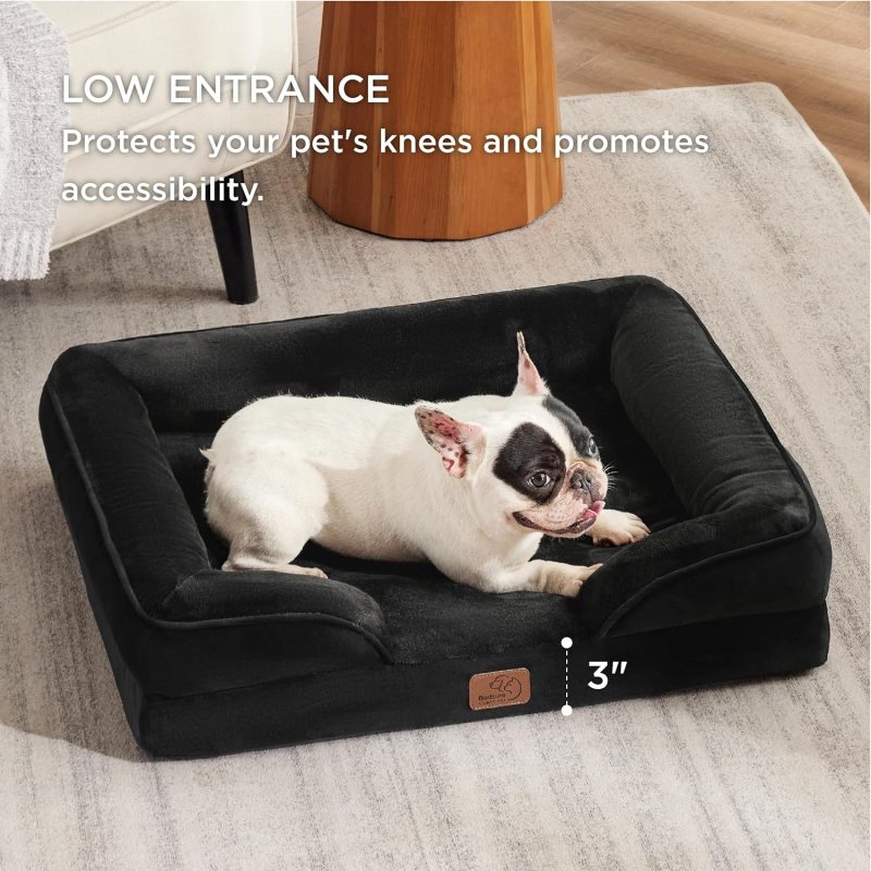 Bedsure Orthopedic Dog Bed for Medium Dogs - Waterproof Dog Sofa Bed Medium, Supportive Foam Pet Couch Bed with Removable - Image 87