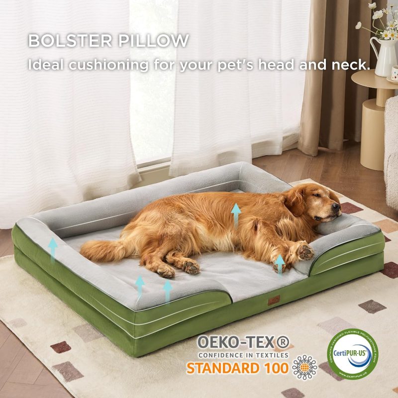 Bedsure Orthopedic Dog Bed for Medium Dogs - Waterproof Dog Sofa Bed Medium, Supportive Foam Pet Couch Bed with Removable - Image 121