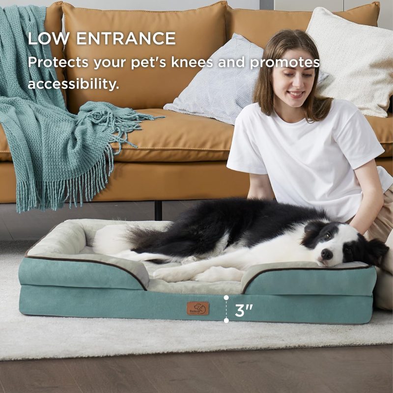 Bedsure Orthopedic Dog Bed for Medium Dogs - Waterproof Dog Sofa Bed Medium, Supportive Foam Pet Couch Bed with Removable - Image 190
