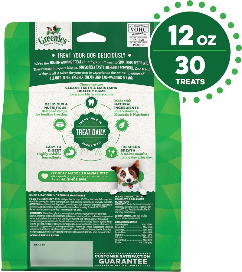 GREENIES Original Regular Natural Dog Dental Chews Oral Health Dog Treats, 36 Count (Pack of 1) - Image 78