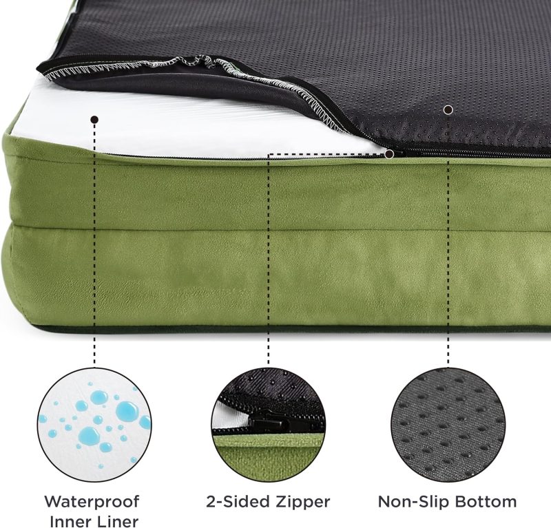 Bedsure Orthopedic Dog Bed for Medium Dogs - Waterproof Dog Sofa Bed Medium, Supportive Foam Pet Couch Bed with Removable - Image 120