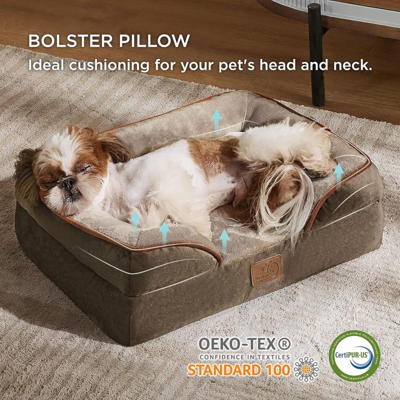 Bedsure Orthopedic Dog Bed for Medium Dogs - Waterproof Dog Sofa Bed Medium, Supportive Foam Pet Couch Bed with Removable - Image 333