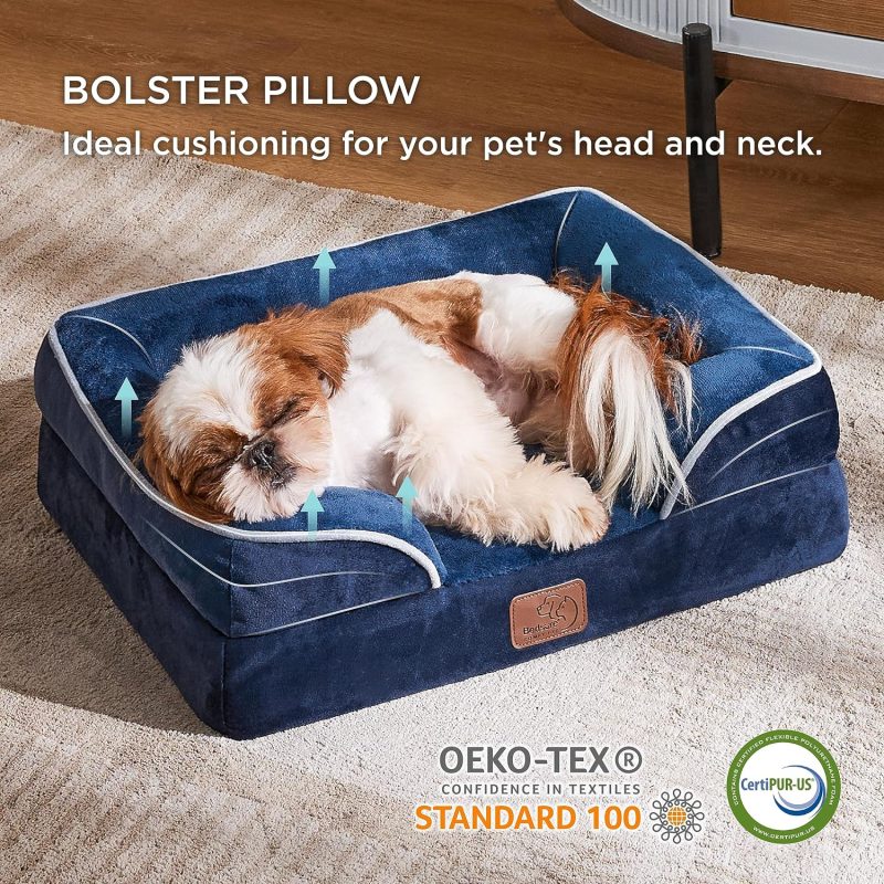 Bedsure Orthopedic Dog Bed for Medium Dogs - Waterproof Dog Sofa Bed Medium, Supportive Foam Pet Couch Bed with Removable - Image 242