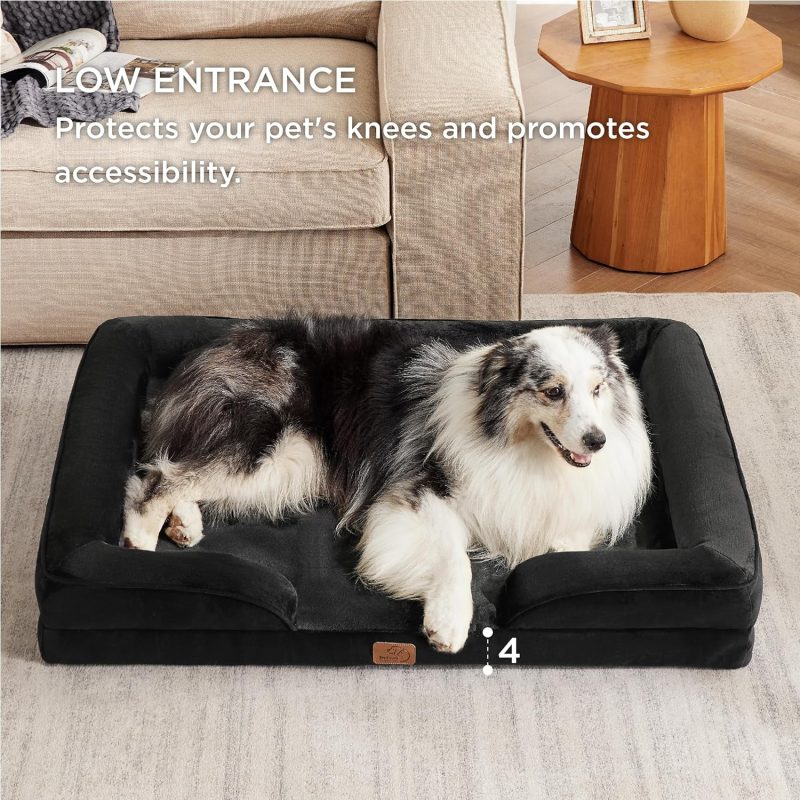 Bedsure Orthopedic Dog Bed for Medium Dogs - Waterproof Dog Sofa Bed Medium, Supportive Foam Pet Couch Bed with Removable - Image 203