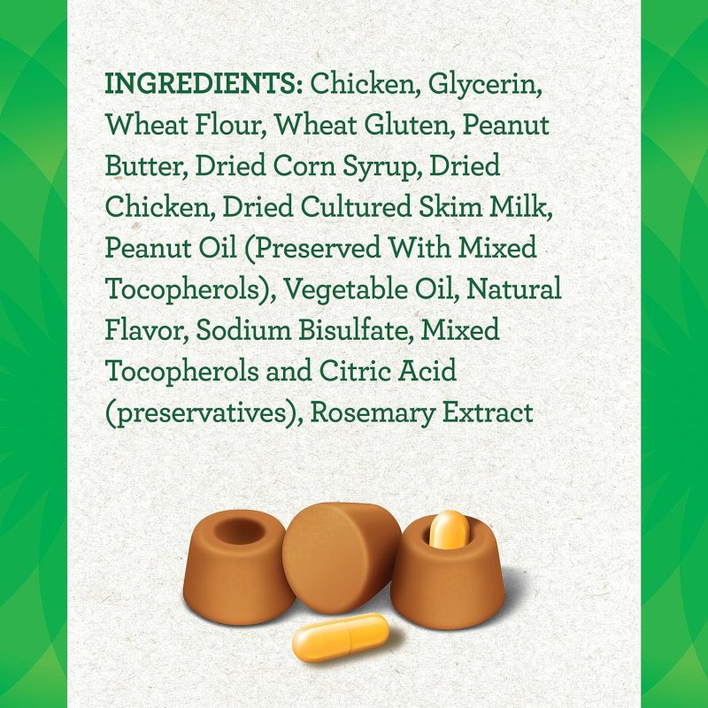GREENIES PILL POCKETS Capsule Size Natural Dog Treats Chicken Flavor, 15.8 oz. Value Pack (60 Treats) - Image 3