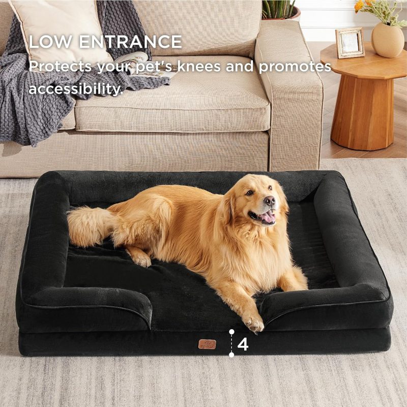 Bedsure Orthopedic Dog Bed for Medium Dogs - Waterproof Dog Sofa Bed Medium, Supportive Foam Pet Couch Bed with Removable - Image 386