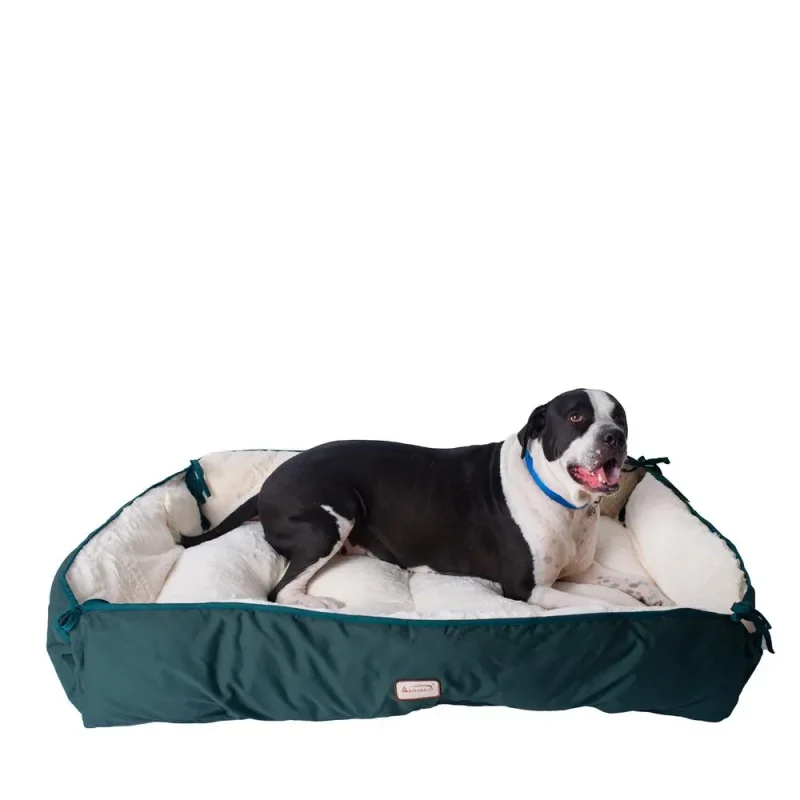 Armarkat Model D04HML/MB-X Extra Large Green & Ivory Pet Bed and Mat - Image 6