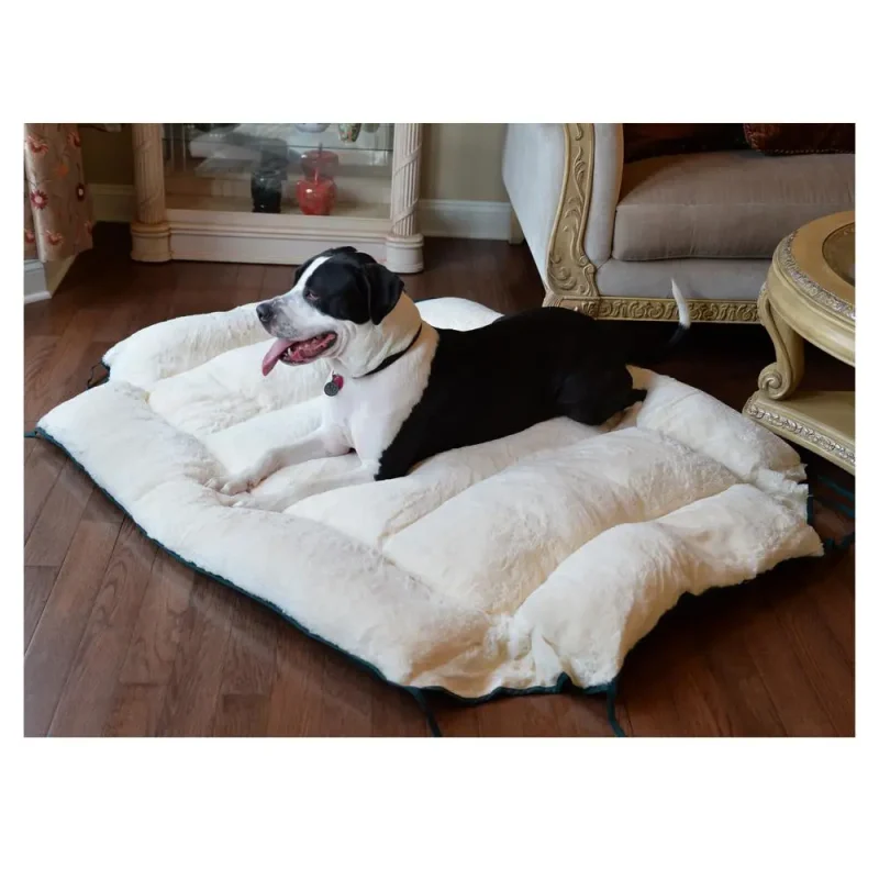 Armarkat Model D04HML/MB-X Extra Large Green & Ivory Pet Bed and Mat - Image 8